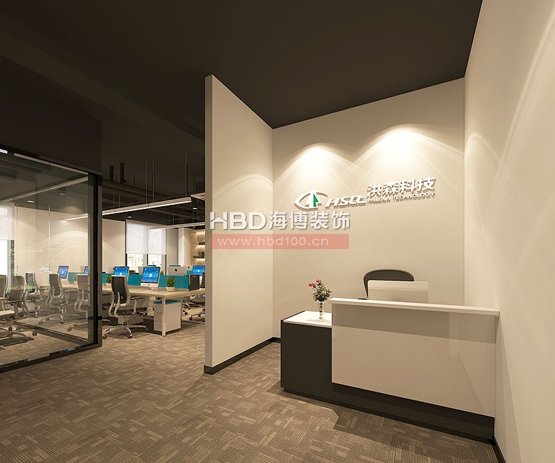 科技公司辦公室裝修,廣州信息港大廈辦公室設(shè)計(jì),辦公室裝修設(shè)計(jì).jpg